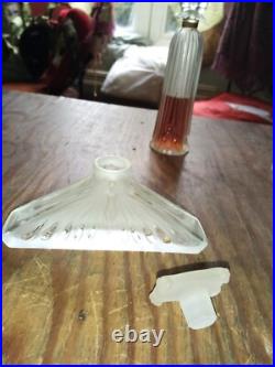 SOMPTUEUX FLACON CRISTAL ART DECO ViDE 10 CM (11)