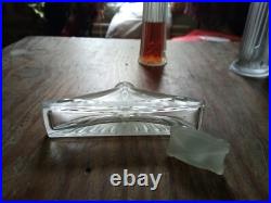 SOMPTUEUX FLACON CRISTAL ART DECO ViDE 10 CM (11)