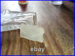 SOMPTUEUX FLACON CRISTAL ART DECO ViDE 10 CM (11)