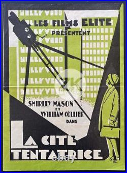 STRANDED La Cité tentatrice HOLLYWOOD P. Rosen Film Camera Art deco Design 1927