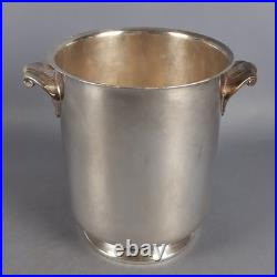 Seau À Glace CHRISTOFLE GALLIA Plaqué Argent Vintage Art Déco
