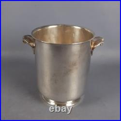 Seau À Glace CHRISTOFLE GALLIA Plaqué Argent Vintage Art Déco