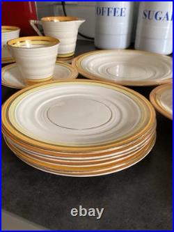 Service à thé Art Déco rare, modèle numéroté, pièce de collection