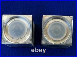 Service moderniste art déco sel poivre salt pepper silverplate style adnet