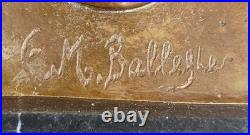 Signée Art Déco Bronze Érotique Danseuse Statue Musée Qualité Fonte Collection