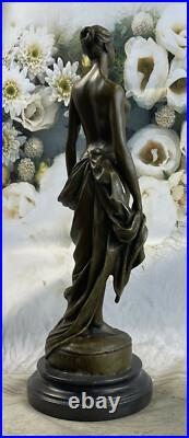 Signée Haute Qualité Brutt Art Déco Nu Bronze Sculpture Collection Cadeau Solde
