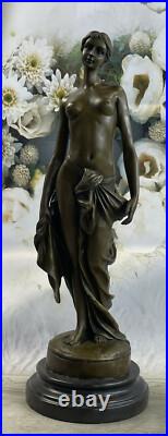 Signée Haute Qualité Brutt Art Déco Nu Bronze Sculpture Collection Cadeau Solde