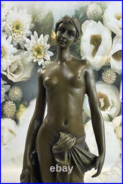 Signée Haute Qualité Brutt Art Déco Nu Bronze Sculpture Collection Cadeau Solde