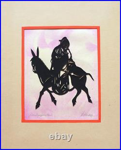 Silhouette Découpée Art Déco. Collection Chine B-303