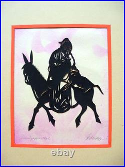 Silhouette Découpée Art Déco. Collection Chine B-303