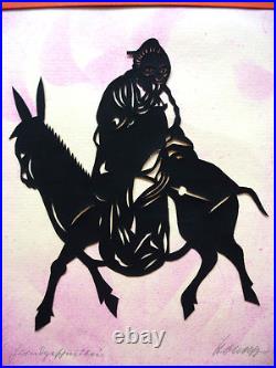 Silhouette Découpée Art Déco. Collection Chine B-303