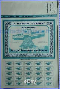 Solarium Tournant Aix-les-bains Fondateur 1930 Affiche Art Déco Luminothérapie