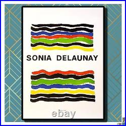 Sonia Delaunay/1970/Lithographie affiche/Mourlot/Paris/ART/Déco/Rare/Collection