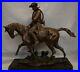Statue-Cheval-Chasse-Animalier-Valet-Style-Art-Deco-Bronze-massif-Signe-01-awg