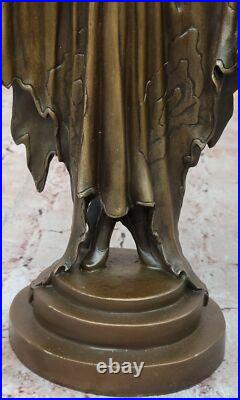 Statue En Bronze D'Art Déco De Dame En Métal De Collection Par JULIUS ERTE