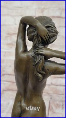 Statue En Bronze Mavchi De Collection Nymphe Nue Art Déco Sculpture Moderne