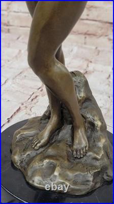 Statue En Bronze Mavchi De Collection Nymphe Nue Art Déco Sculpture Moderne