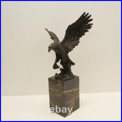 Statue Sculpture Aigle Oiseau Animalier Style Art Deco Style Art Nouveau Bronze