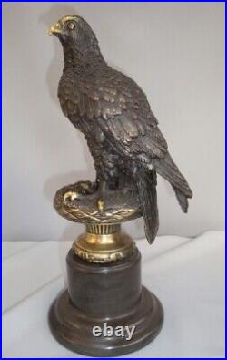 Statue Sculpture Aigle Oiseau Animalier Style Art Deco Style Art Nouveau Bronze