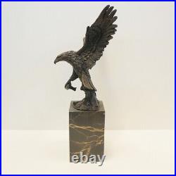 Statue Sculpture Aigle Oiseau Animalier Style Art Deco Style Art Nouveau Bronze