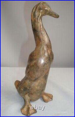 Statue Sculpture Canard Oie Oiseau Animalier Style Art Deco Style Art Nouveau Br