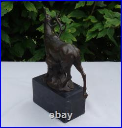 Statue Sculpture Cerf Animalier Chasse Style Art Deco Style Art Nouveau Bronze m Statue Sculpture Cerf Animalier Chasse Style Art Deco Style Art Nouveau Bronze m