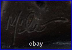 Statue Sculpture Cerf Animalier Chasse Style Art Deco Style Art Nouveau Bronze m