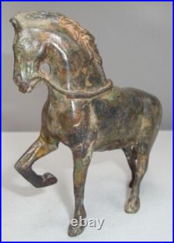 Statue Sculpture Cheval Animalier Style Art Deco Style Art Nouveau Bronze massif Statue Sculpture Cheval Animalier Style Art Deco Style Art Nouveau Bronze massif
