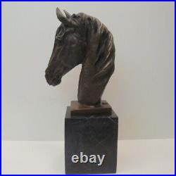 Statue Sculpture Cheval Animalier Style Art Deco Style Art Nouveau Bronze massif