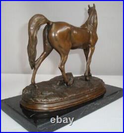 Statue Sculpture Cheval Animalier Style Art Deco Style Art Nouveau Bronze massif