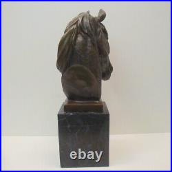 Statue Sculpture Cheval Animalier Style Art Deco Style Art Nouveau Bronze massif