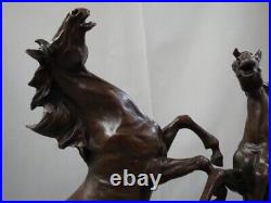 Statue Sculpture Cheval Animalier Style Art Deco Style Art Nouveau Bronze massif