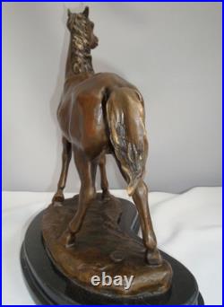 Statue Sculpture Cheval Animalier Style Art Deco Style Art Nouveau Bronze massif Statue Sculpture Cheval Animalier Style Art Deco Style Art Nouveau Bronze massif