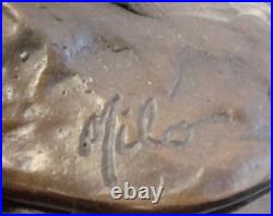 Statue Sculpture Cheval Animalier Style Art Deco Style Art Nouveau Bronze massif