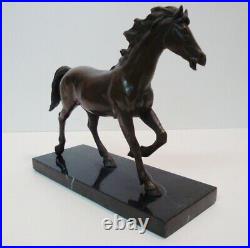 Statue Sculpture Cheval Poulain Animalier Style Art Deco Style Art Nouveau Bronz