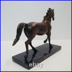 Statue Sculpture Cheval Poulain Animalier Style Art Deco Style Art Nouveau Bronz