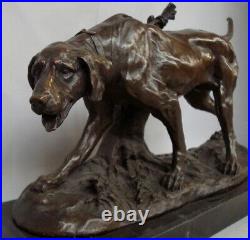 Statue Sculpture Chien Animalier Chasse Style Art Deco Style Art Nouveau Bronze