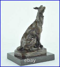 Statue Sculpture Chien Chasse Animalier Style Art Deco Style Art Nouveau Bronze Statue Sculpture Chien Chasse Animalier Style Art Deco Style Art Nouveau Bronze