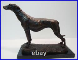 Statue Sculpture Chien Levrier Animalier Chasse Style Art Deco Style Art Nouveau Statue Sculpture Chien Levrier Animalier Chasse Style Art Deco Style Art Nouveau