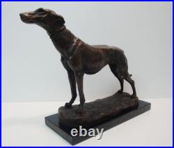 Statue Sculpture Chien Levrier Animalier Chasse Style Art Deco Style Art Nouveau Statue Sculpture Chien Levrier Animalier Chasse Style Art Deco Style Art Nouveau