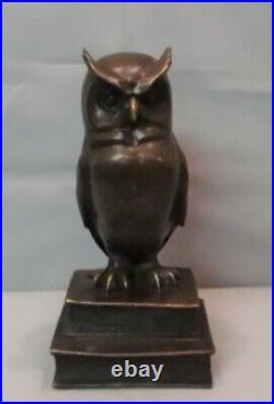 Statue Sculpture Chouette Hibou Oiseau Animalier Style Art Deco Style Art Nouvea