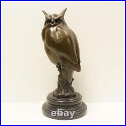 Statue Sculpture Chouette Hibou Oiseau Animalier Style Art Deco Style Art Nouvea