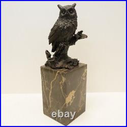 Statue Sculpture Chouette Hibou Oiseau Animalier Style Art Deco Style Art Nouvea