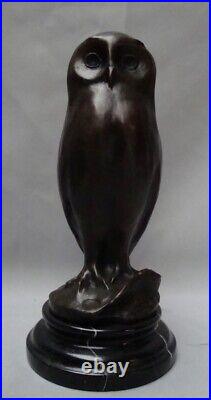 Statue Sculpture Chouette Hibou Oiseau Animalier Style Art Deco Style Art Nouvea