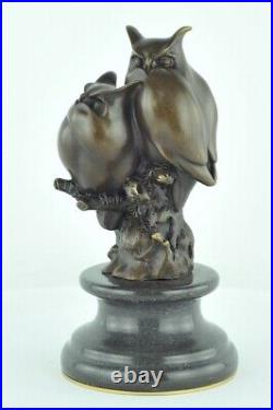 Statue Sculpture Chouette Hibou Oiseau Animalier Style Art Deco Style Art Nouvea