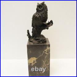 Statue Sculpture Chouette Hibou Oiseau Animalier Style Art Deco Style Art Nouvea