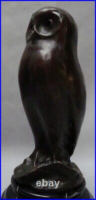 Statue Sculpture Chouette Hibou Oiseau Animalier Style Art Deco Style Art Nouvea