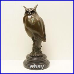 Statue Sculpture Chouette Hibou Oiseau Animalier Style Art Deco Style Art Nouvea