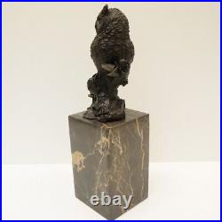 Statue Sculpture Chouette Hibou Oiseau Animalier Style Art Deco Style Art Nouvea