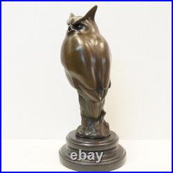 Statue Sculpture Chouette Hibou Oiseau Animalier Style Art Deco Style Art Nouvea